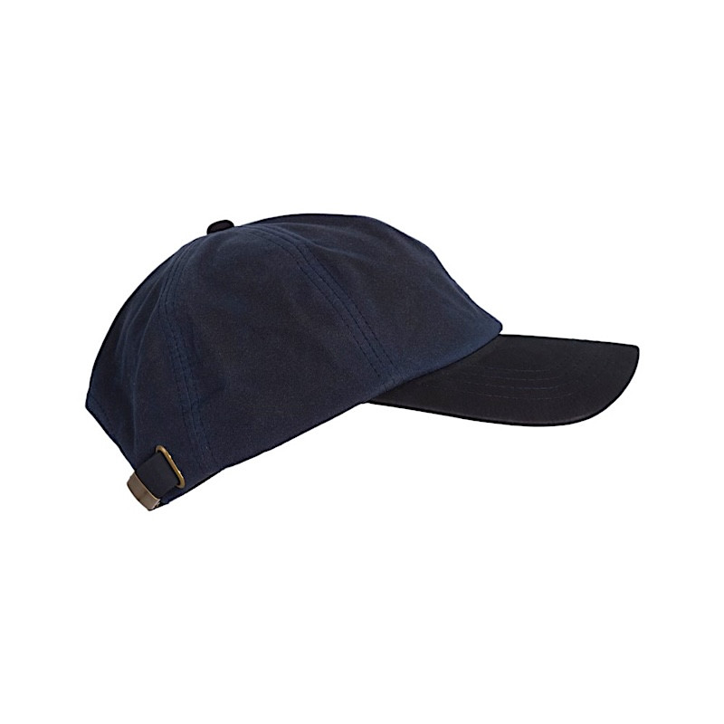 Made in UK Wax Stallington Baseball Cap with Suede Leather Peak One-Size Navy